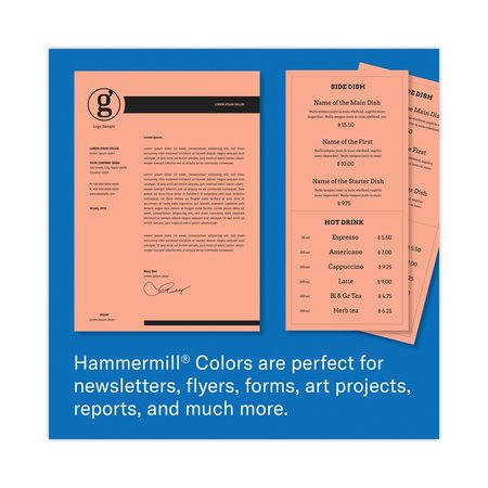 Hammermill Colors Print Paper, 20lb, 8.5 x 11, Salmon, PK5000, 5000PK 103119